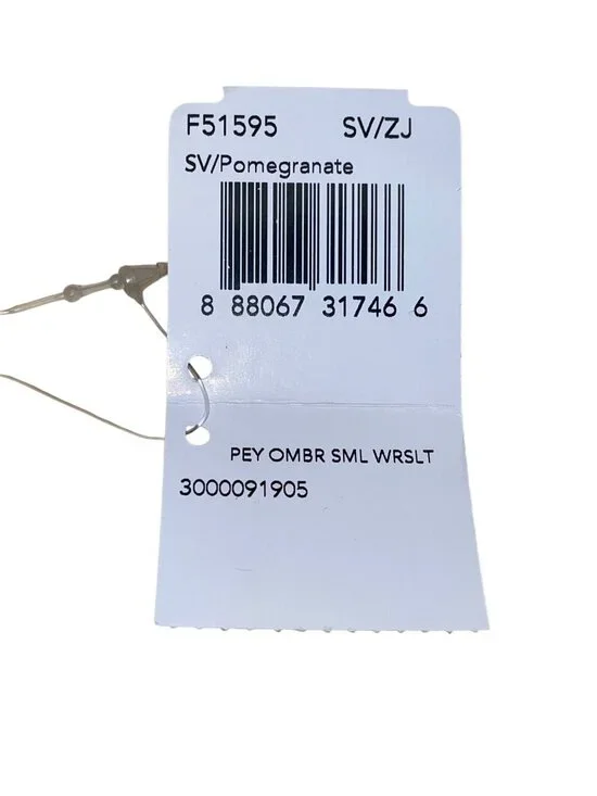 Coach Women’s Pink & White Ombré Leather With Key Lace Detail Wristlet Clutch - Picture 6 of 9